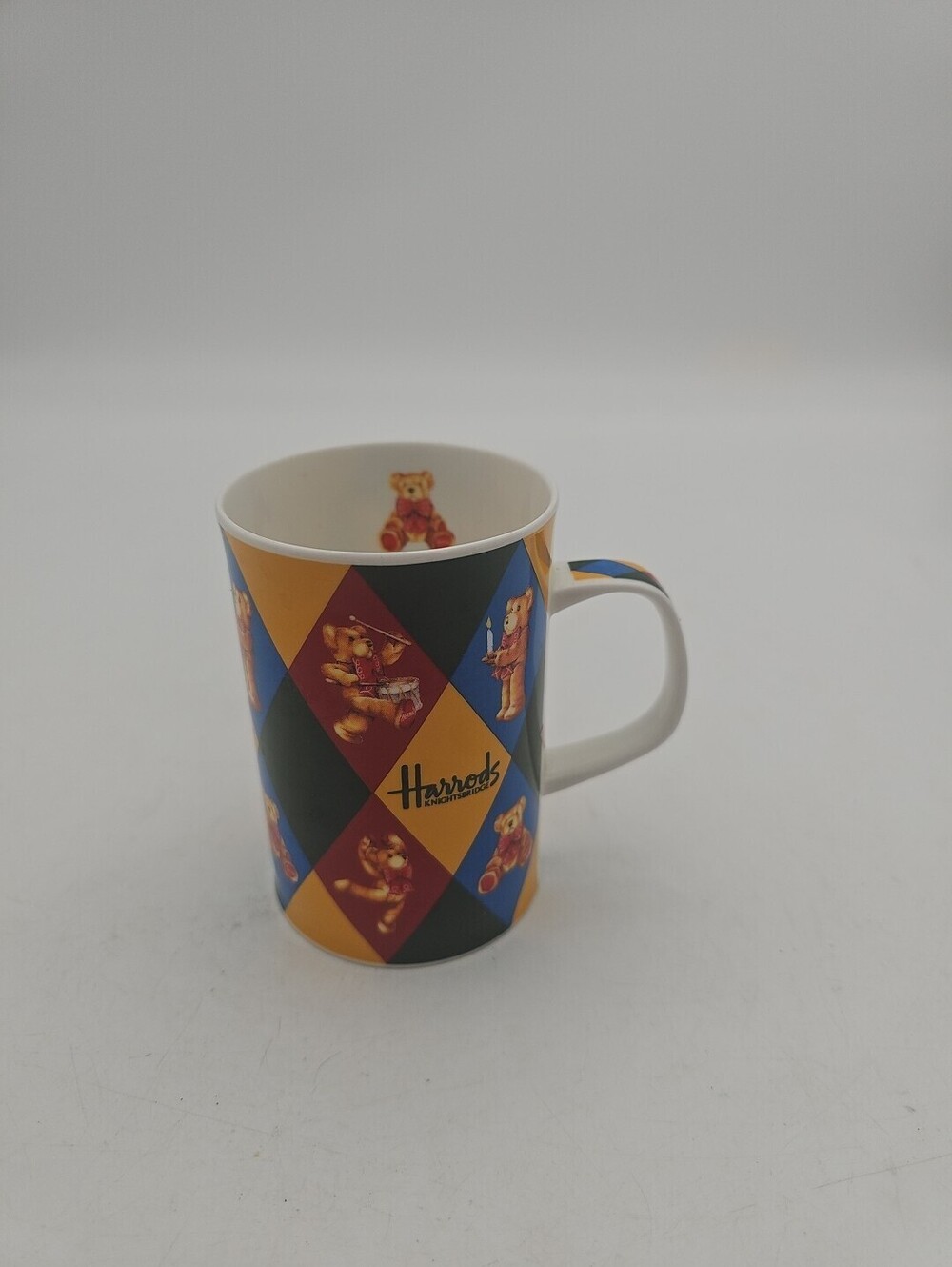 Harrods Knightsbridge Fine Stoneware Mug Teddy Bears Cup Made in Scotland